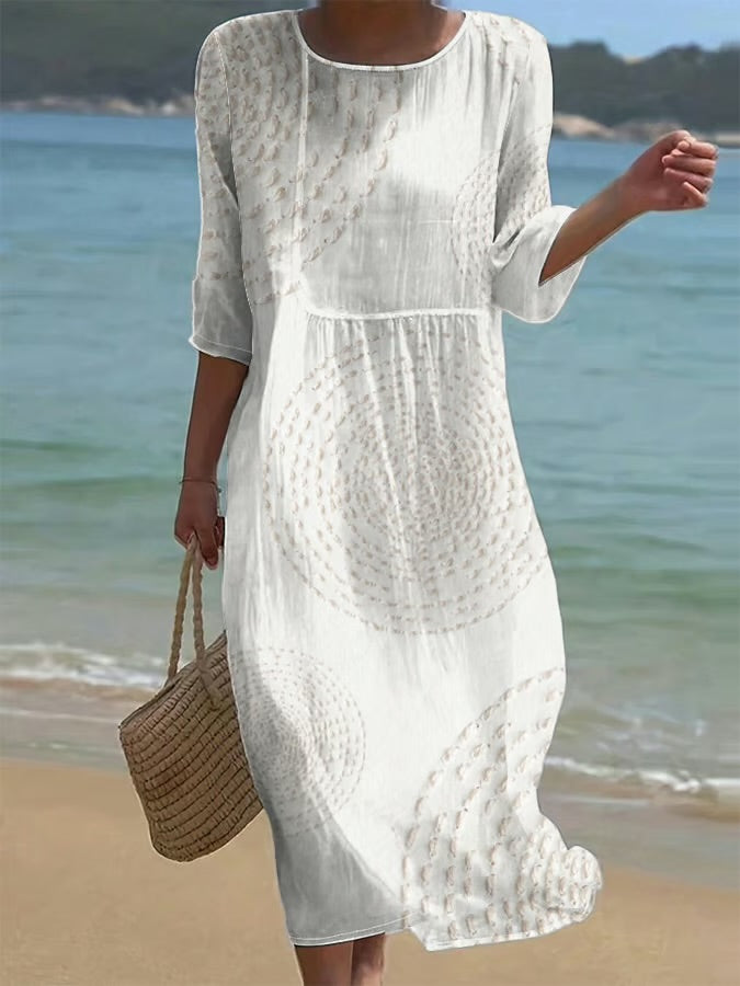 Linen Elegance – Summer Dress